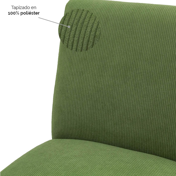 Sillon Tela Verde Sesenta | Sillones y Ottomanes | salas